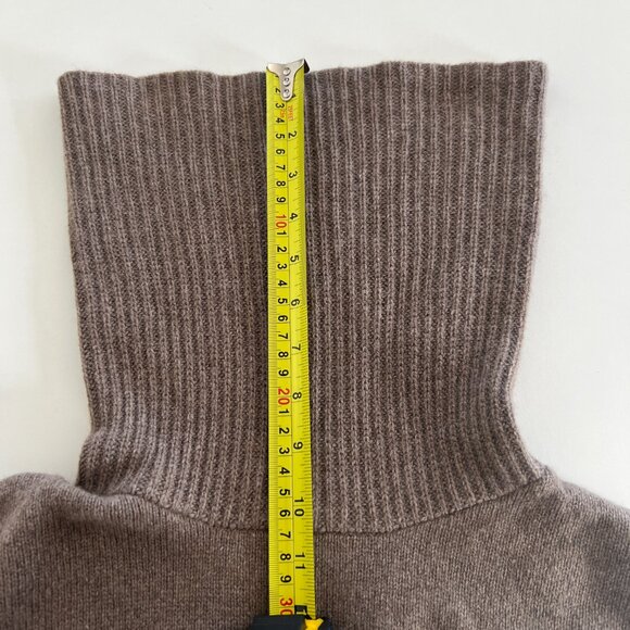 NWT (Re)sourced Cashmere Turtleneck Tunic Sweater / heather mink / small - Picture 10 of 13